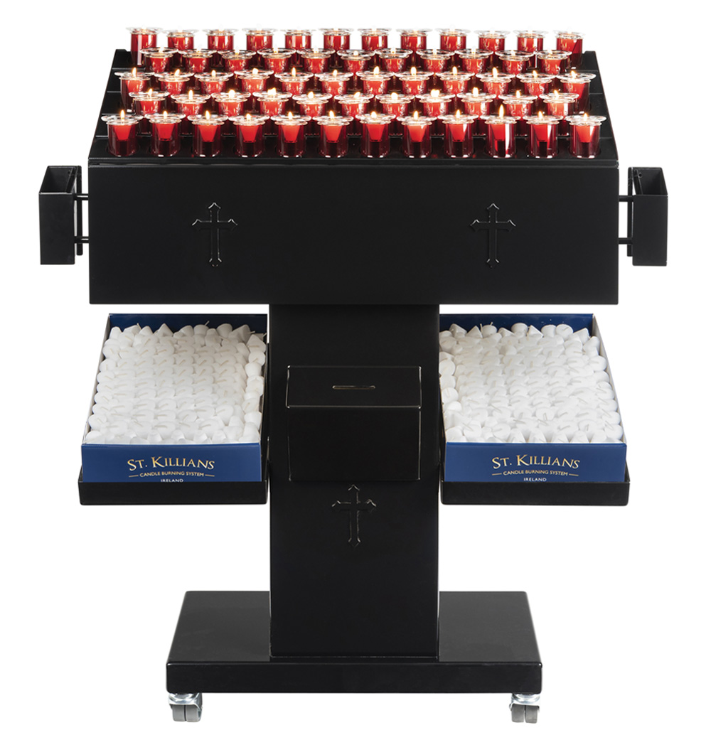 Czarny Świecznik Wotywny do kościoła